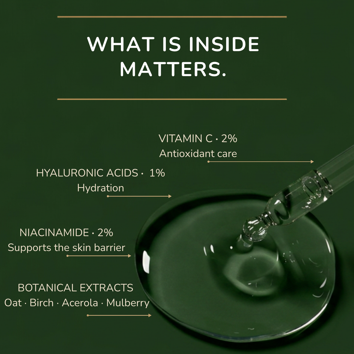 Easy Morning Vitamin C Serum | Niacinamide + Hyaluronic Acid